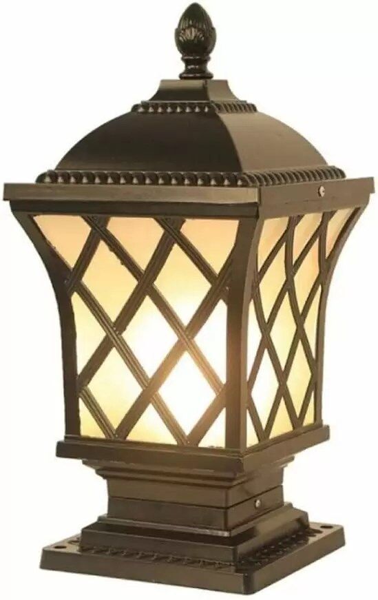 SXDS European-Style Garden Lights, Outdoor Waterproof Doorpost Lights, Solar Garden Lights